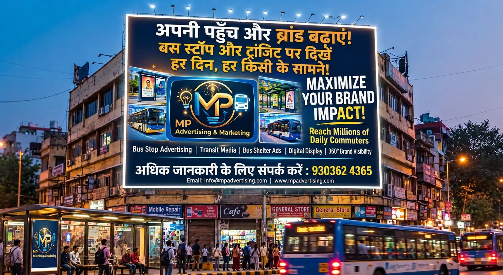 Transit branding work